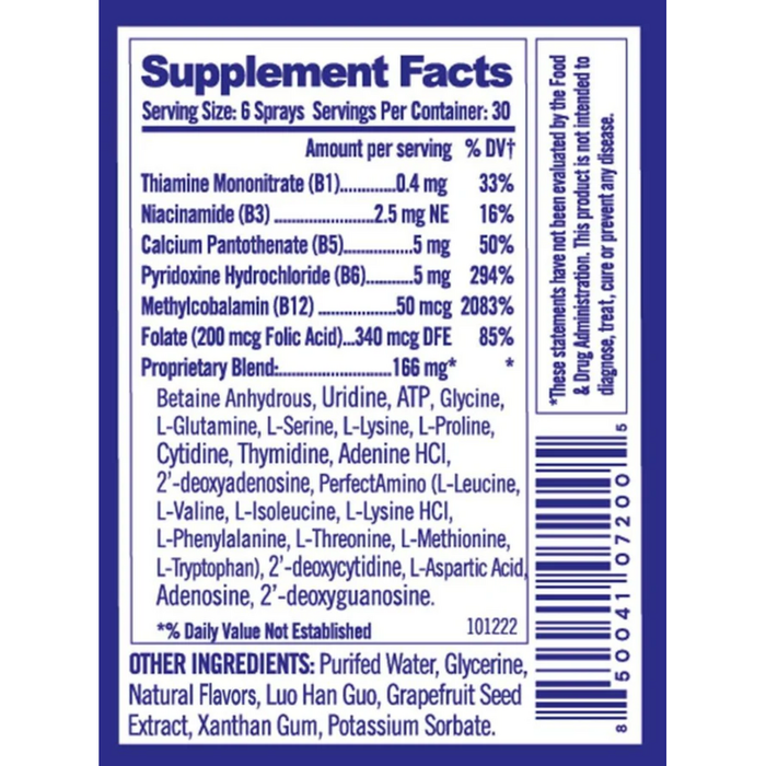 NU Cell by BodyHealth Supplement Facts label