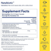 Natalbiotic 30 Capsules by Ritual supplement facts label
