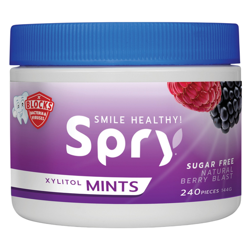Natural Xylitol Mints by Xlear berry blast