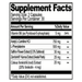 Neurofuel for Focus & Memory 60 Capsules by Natural Stacks supplement facts label
