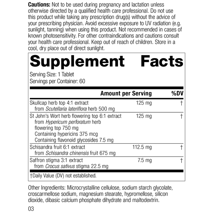 Nevaton Forte, 60 Tablets, Rev 01 Supplement Facts 