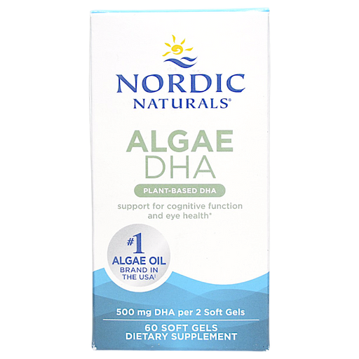Box of Nordic Naturals' Algae DHA 60 softgels