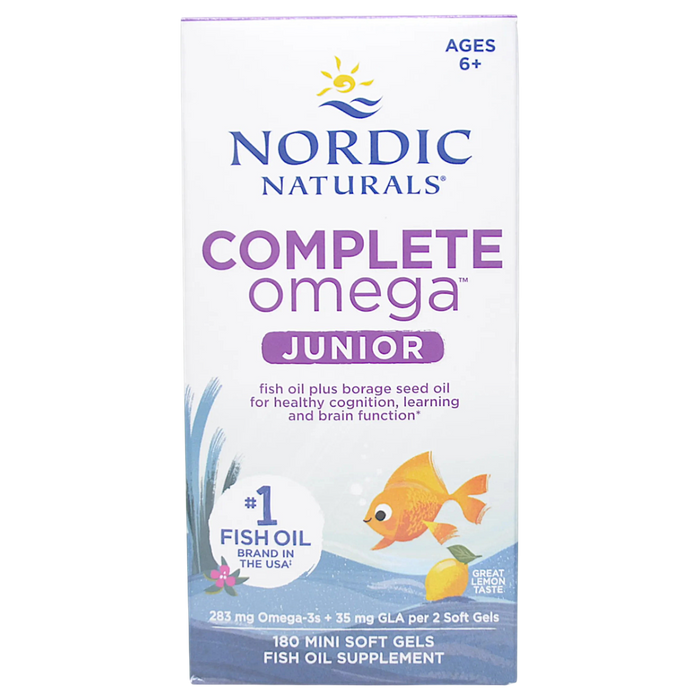 Box of Nordic Naturals' Complete Omega Junior 180 mini softgels