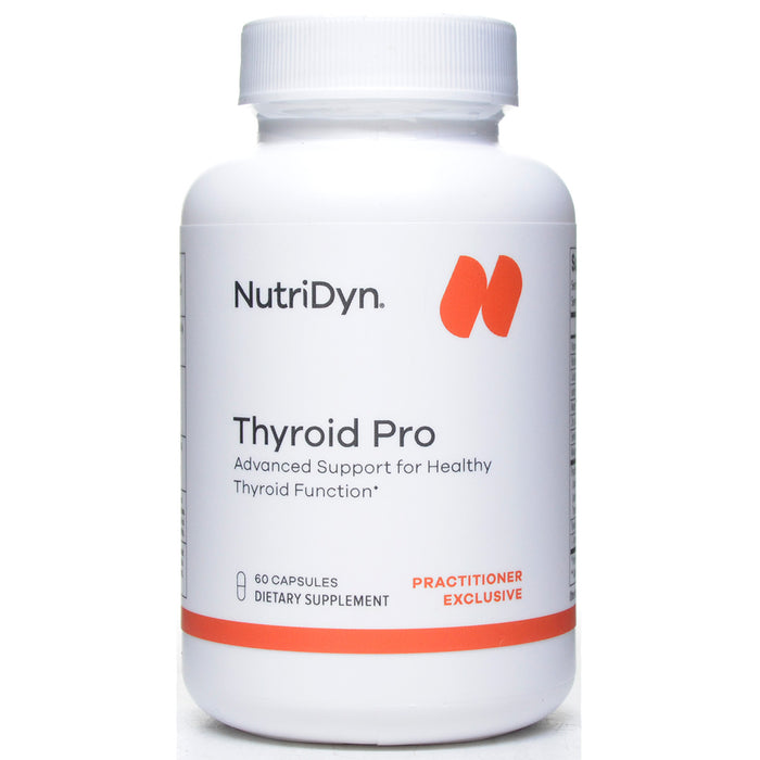 NutriDyn Thyroid Pro supplement bottle on a white background