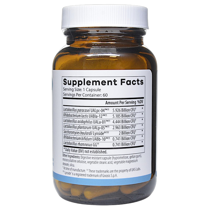 NutriDyn's UltraBiotic Complete 60 Capsules Supplement Facts