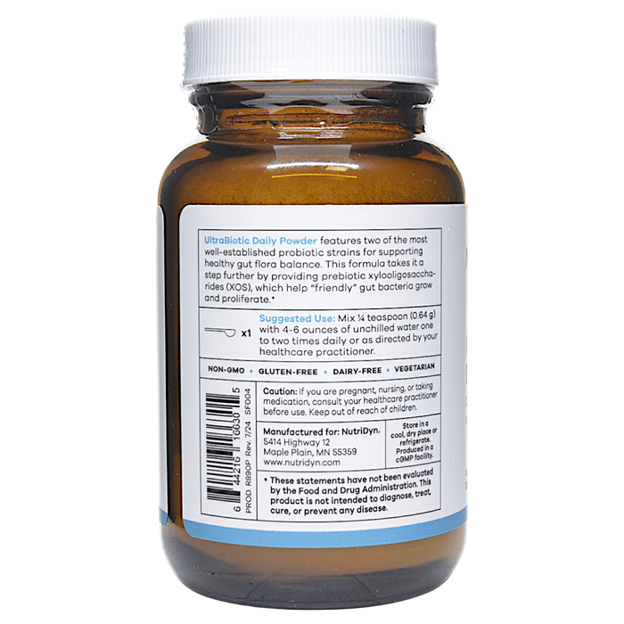 NutriDyn's UltraBiotic Daily Powder 38.4 g Suggested Use