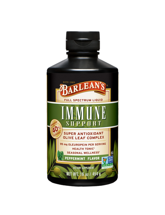 Olive Leaf Complex Peppermint by Barlean's Organic Oils 16 oz