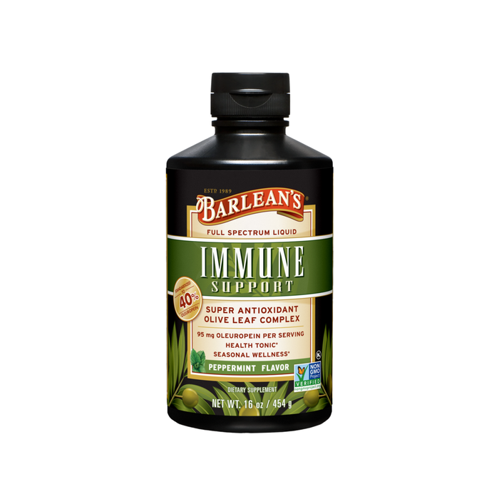Olive Leaf Complex Peppermint by Barlean's Organic Oils 16 oz