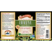 Olive Leaf Complex Peppermint by Barlean's Organic Oils 8oz supplement facts label