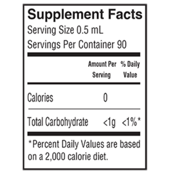 Olive Leaf Complex Throat Spray Peppermint 1.5 fl oz by Barlean's Organic Oils Supplement Facts Label