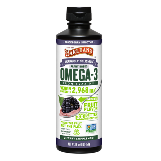 Omega-3 Vegan Blackberry Smoothie 16 fl oz by Barlean's Organic Oils
