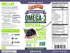 Omega-3 Vegan Blackberry Smoothie 16 fl oz by Barlean's Organic Oils recommendations label