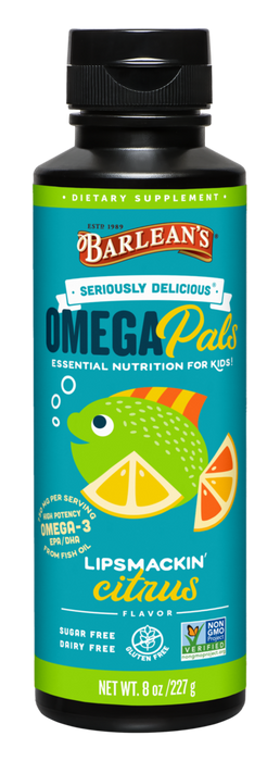 Omega Pals Lipsmackin' Citrus 8 oz by Barlean's Organic Oils