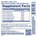 Organ BodyHealth Supplement Facts Label