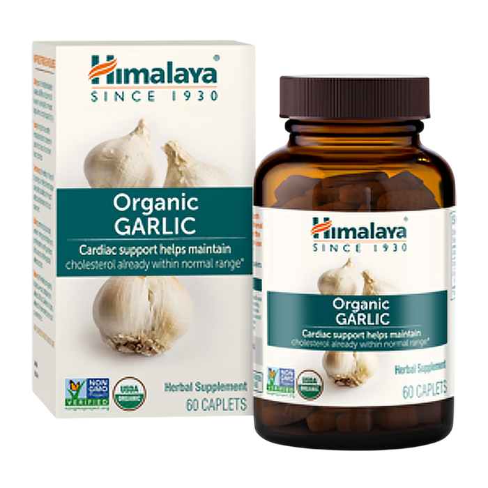 Organic Garlic 60 Caplets by Himalaya Wellness