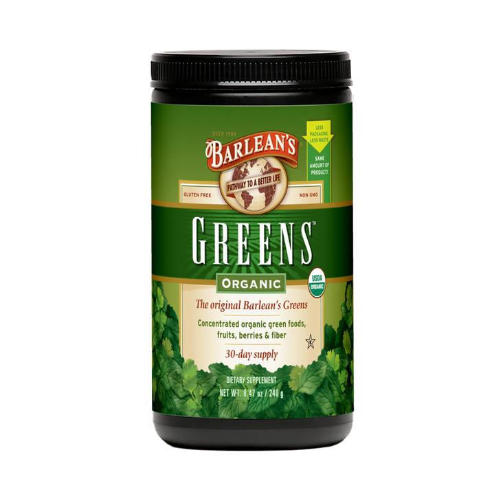 Organic Greens 240 grams by Barlean's Organic Oils 
