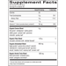 Organic Greens 240 grams by Barlean's Organic Oils supplement facts label
