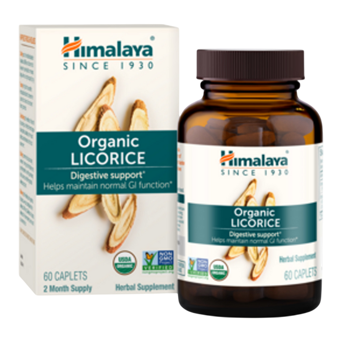 Organic Licorice 60 Caplets by Himalaya Wellness