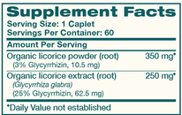 Organic Licorice 60 Caplets by Himalaya Wellness supplement facts
label
