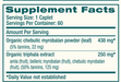 Organic Triphala by Himalaya Wellness 60 supplement facts
