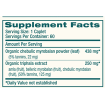 Organic Triphala by Himalaya Wellness 60 supplement facts
