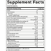 Organics Women's Complete 120 Gummies by SmartyPants Vitamins supplement facts label

