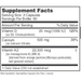 Osteo-K 180 Capsules by NBI Supplement Facts Label