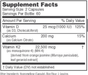Osteo-K Minis 120 Capsules by NBI Supplement Facts Label
