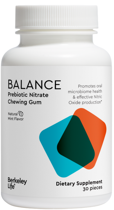 Prebiotic Nitrate Chewing Gum 30 Pieces by Berkeley Life