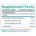 Premium Extra Virgin Ratfish Liver Oil 90 Softgels by Rosita Real Foods supplement facts label
