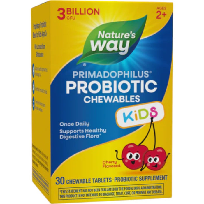 Primadophilus Kids Probiotic 30 chewable tablets by Nature's Way