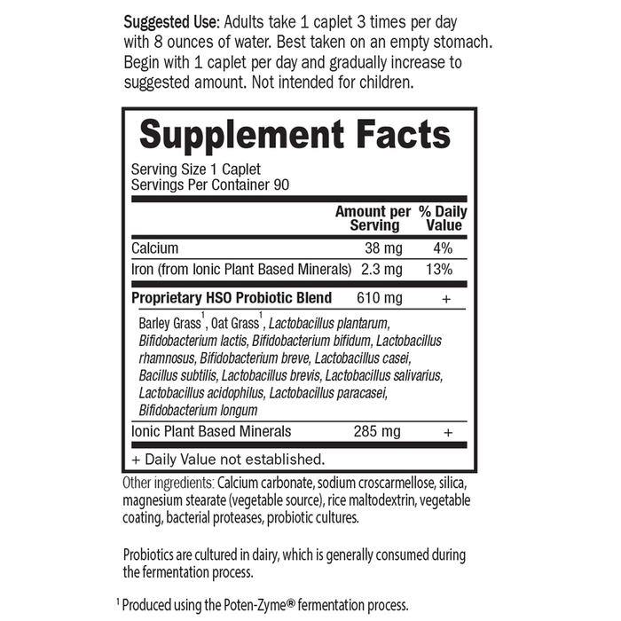 Primal Defense 180 caplets by Garden Of Life 90 capsules supplement facts