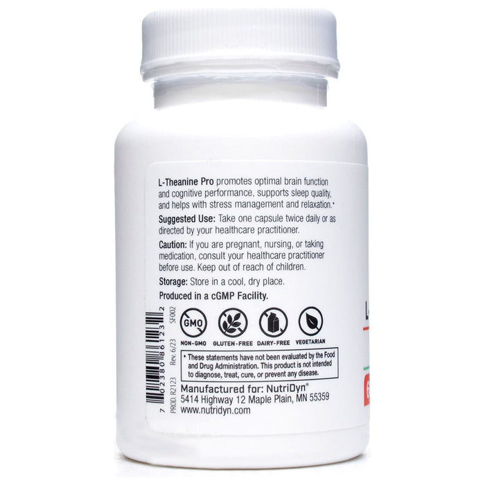 L-Theanine Pro 60 Capsules By Nutri-Dyn