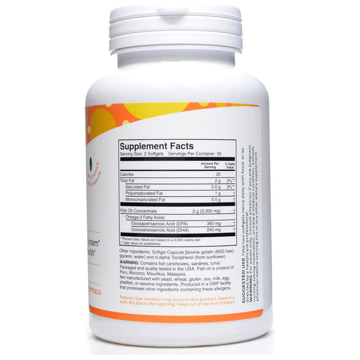 Fish Oil 2000 mg 100 softgels by BioActive Nutrients
