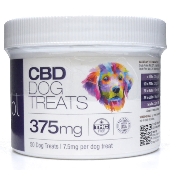 CBD Dog Treats 375 mg THC Free (7.5 mg/50 count) by Kuribl