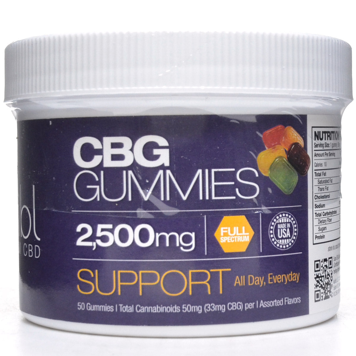 CBG Gummies 2500 mg | Full Spectrum 50 pk | Kuribl — Blue Sky Vitamin