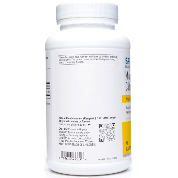 Magnesium Citrate 150 mg 90 vcaps by Klaire Labs