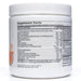 Supplement container with detailed label on a white background