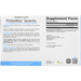 Supplement Facts ProbioMax Serenity 30 Capsules