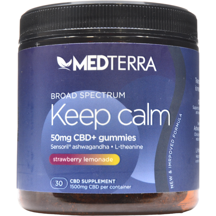 Medterra, True Broad Spectrum Keep Calm Gummies 50 mg 30 ct