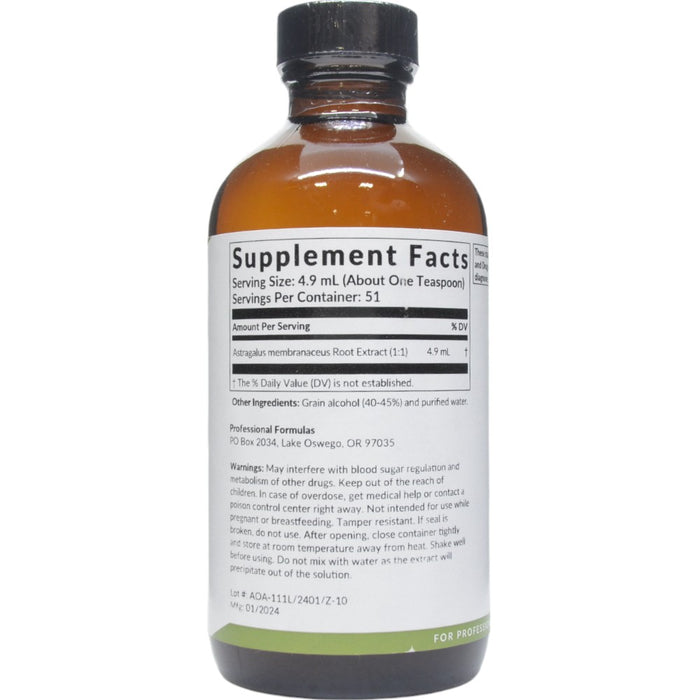 Supplement Facts Astragalus (Astragalus membranaceus) 8.4 oz