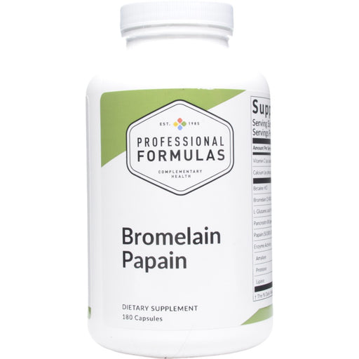 Professional Formulas, Bromelain Papain 180 caps