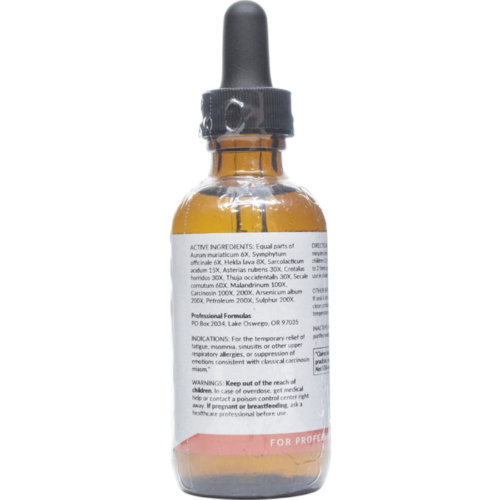 Active Ingredients Carcinosin Miasm Drops 2 oz