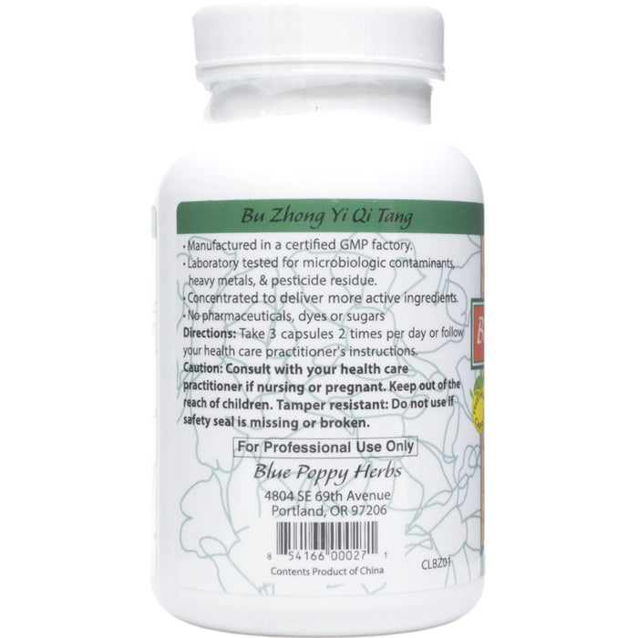 Directions Bu Zhong Yi Qi Tang 120 capsules