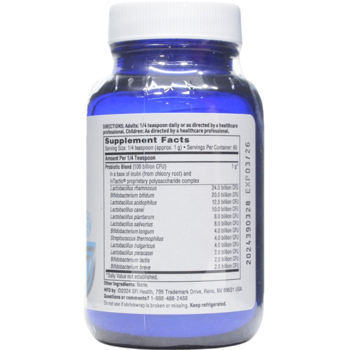 Supplement Facts Ther-Biotic Complete Powder 64 g (60 Servings)