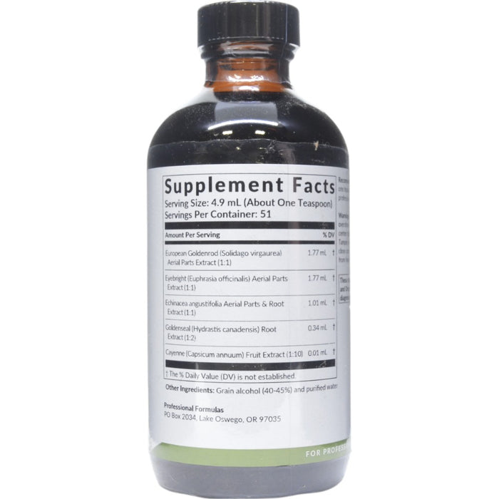 Supplement Facts Euphrasia Complex 8.4 oz