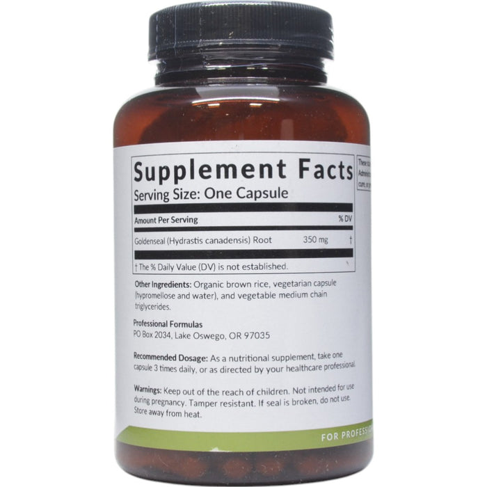 Supplement Facts Goldenseal 90 caps