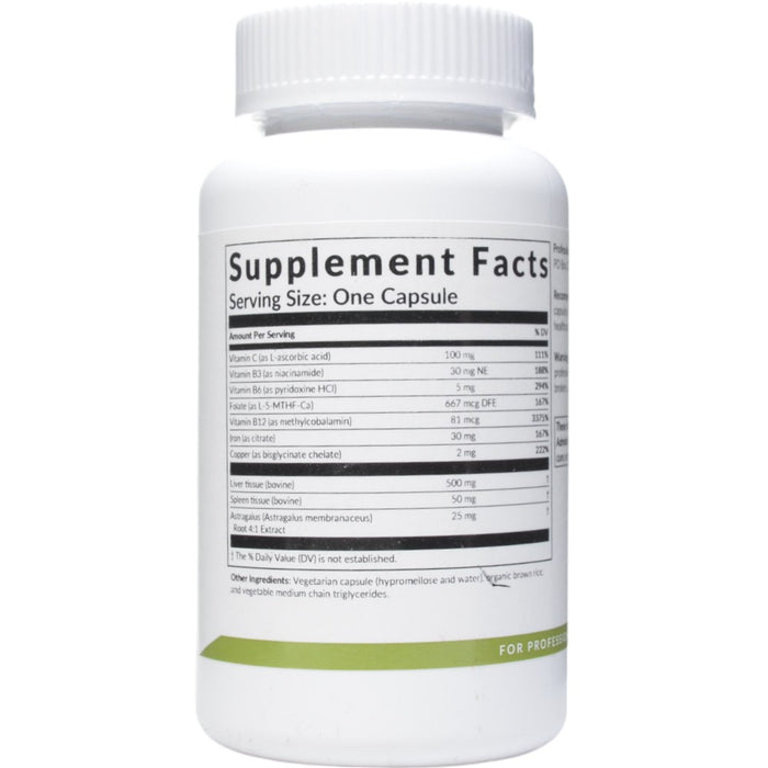 Supplement Facts Hemato Complex 60 capsules