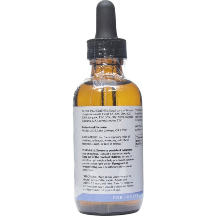 Active Ingredients Heart/Lung Drops 2 oz