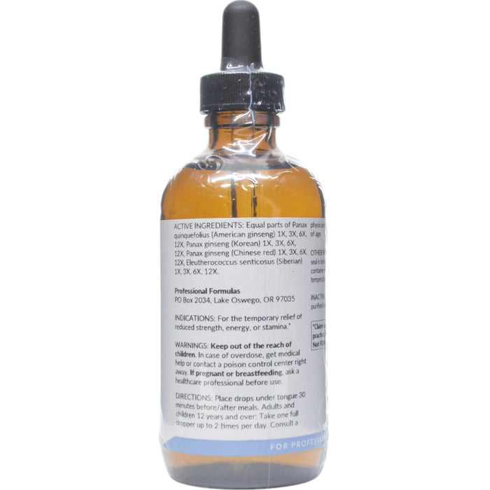 Active Ingredients High Energy Ginseng Liquescence 4 oz